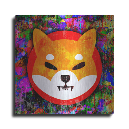 Luxe Metal Art 'SHIB Shiba Inu Crypto,' Metal Wall Art