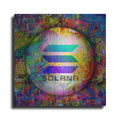 Luxe Metal Art 'SOL Solana Crypto,' Metal Wall Art
