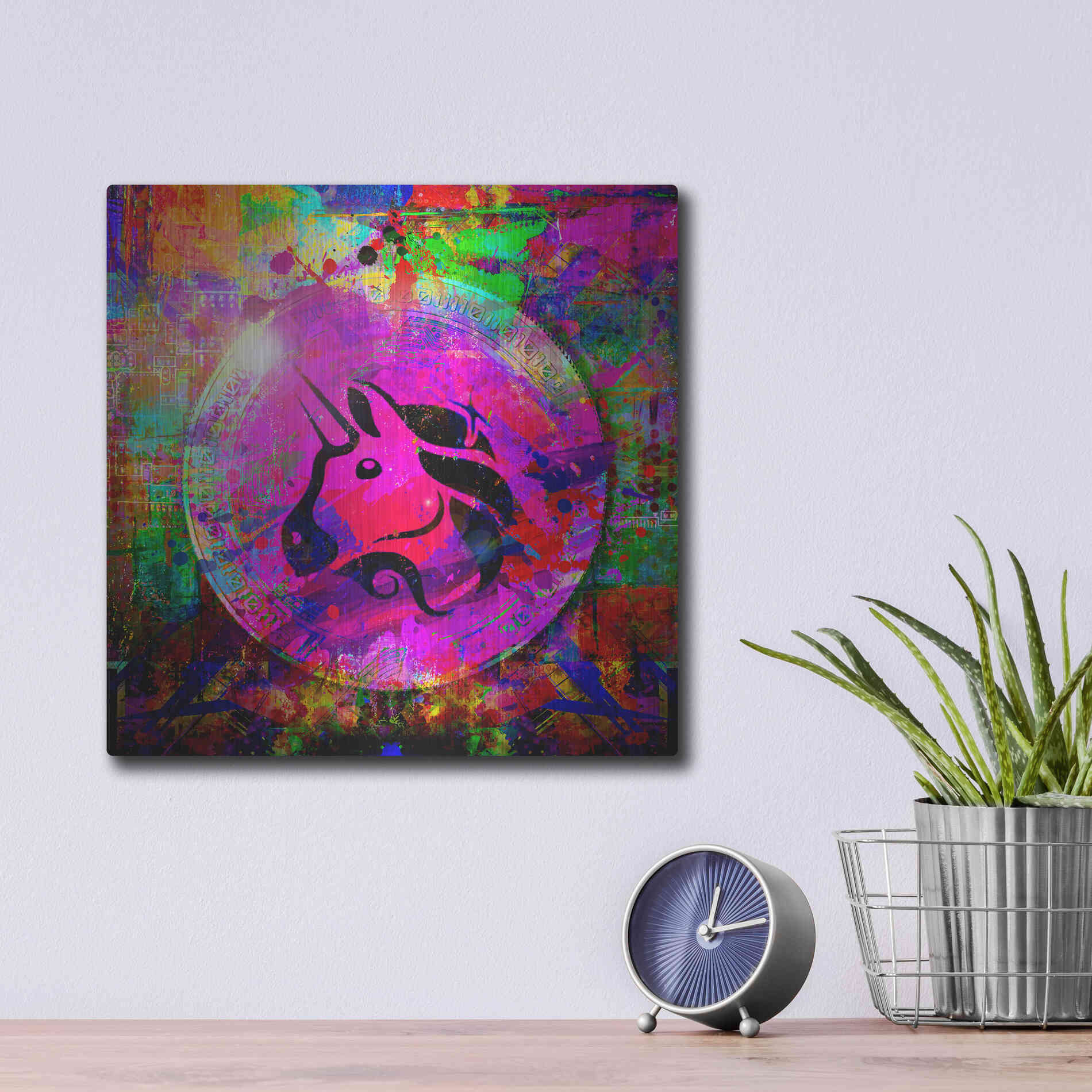 Luxe Metal Art 'UNI Uniswap Crypto,' Metal Wall Art,12x12
