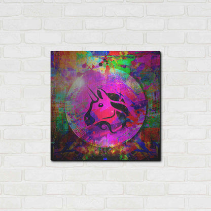 Luxe Metal Art 'UNI Uniswap Crypto,' Metal Wall Art,24x24