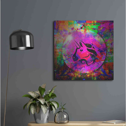 Luxe Metal Art 'UNI Uniswap Crypto,' Metal Wall Art,24x24