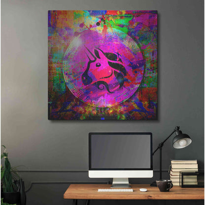 Luxe Metal Art 'UNI Uniswap Crypto,' Metal Wall Art,36x36