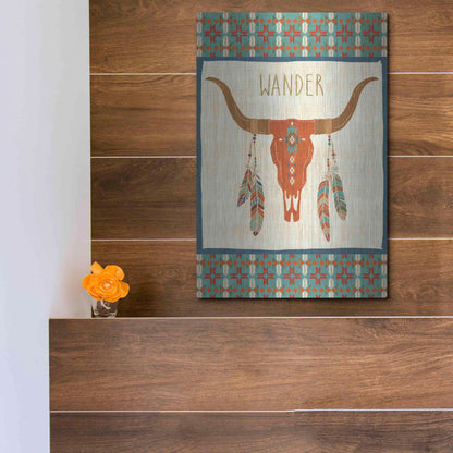 Luxe Metal Art 'Southwest at Heart I FLAG' by Veronique Charron, Metal Wall Art,12x16