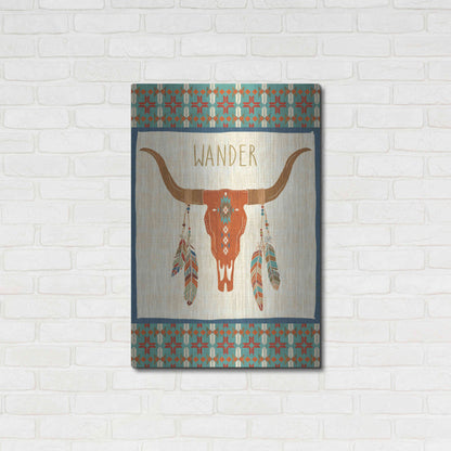 Luxe Metal Art 'Southwest at Heart I FLAG' by Veronique Charron, Metal Wall Art,24x36