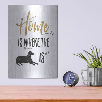 Luxe Metal Art 'Pet Love I' by Veronique Charron, Metal Wall Art,12x16