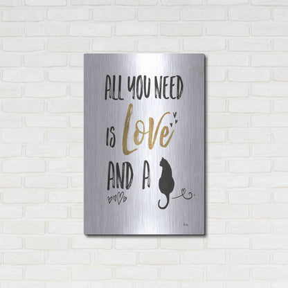 Luxe Metal Art 'Pet Love IV' by Veronique Charron, Metal Wall Art,24x36