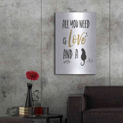 Luxe Metal Art 'Pet Love IV' by Veronique Charron, Metal Wall Art,24x36