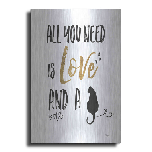 Luxe Metal Art 'Pet Love IV' by Veronique Charron, Metal Wall Art