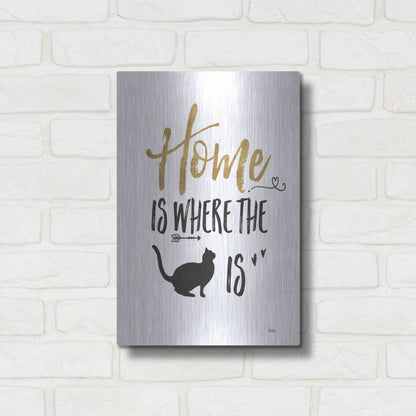 Luxe Metal Art 'Pet Love III' by Veronique Charron, Metal Wall Art,12x16