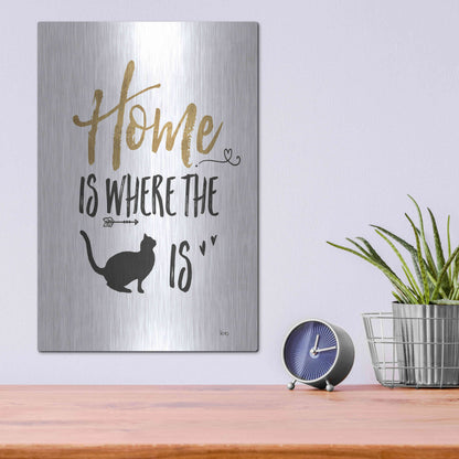 Luxe Metal Art 'Pet Love III' by Veronique Charron, Metal Wall Art,12x16