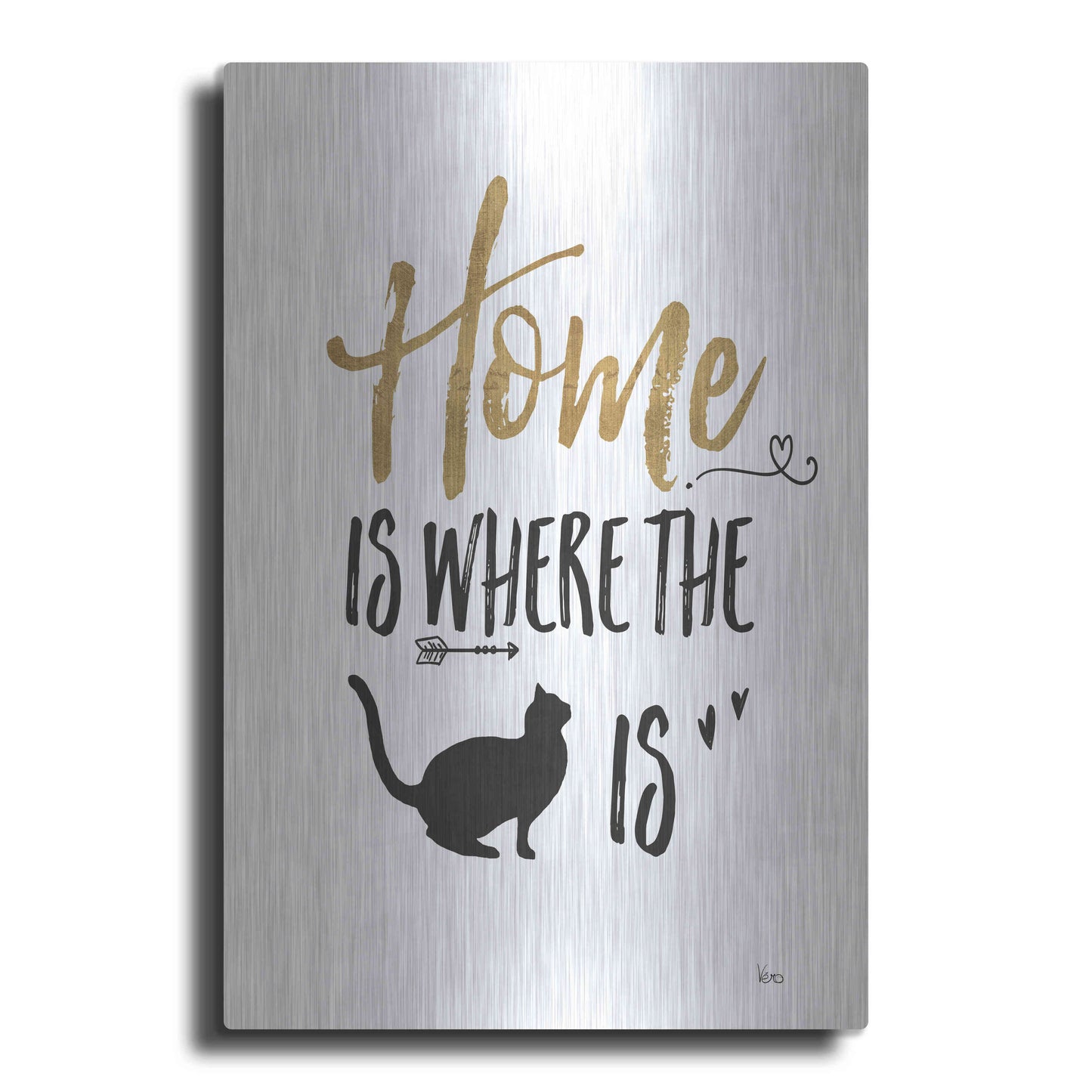 Luxe Metal Art 'Pet Love III' by Veronique Charron, Metal Wall Art