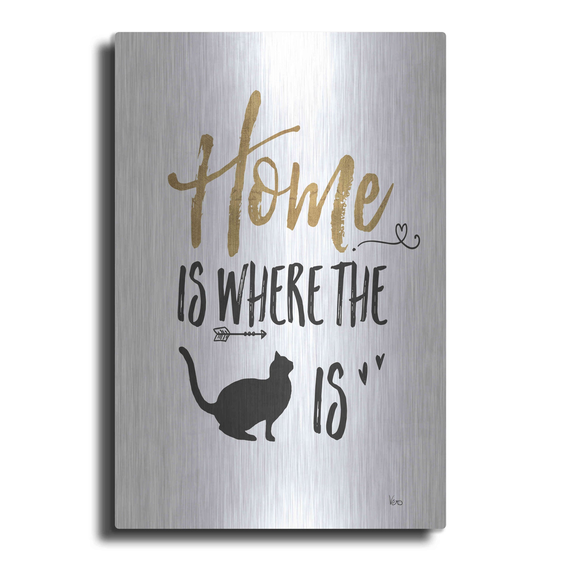 Luxe Metal Art 'Pet Love III' by Veronique Charron, Metal Wall Art