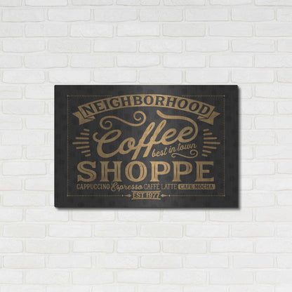 Luxe Metal Art 'Coffee and Friends IV' by Veronique Charron, Metal Wall Art,36x24