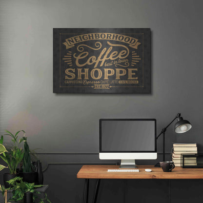 Luxe Metal Art 'Coffee and Friends IV' by Veronique Charron, Metal Wall Art,36x24