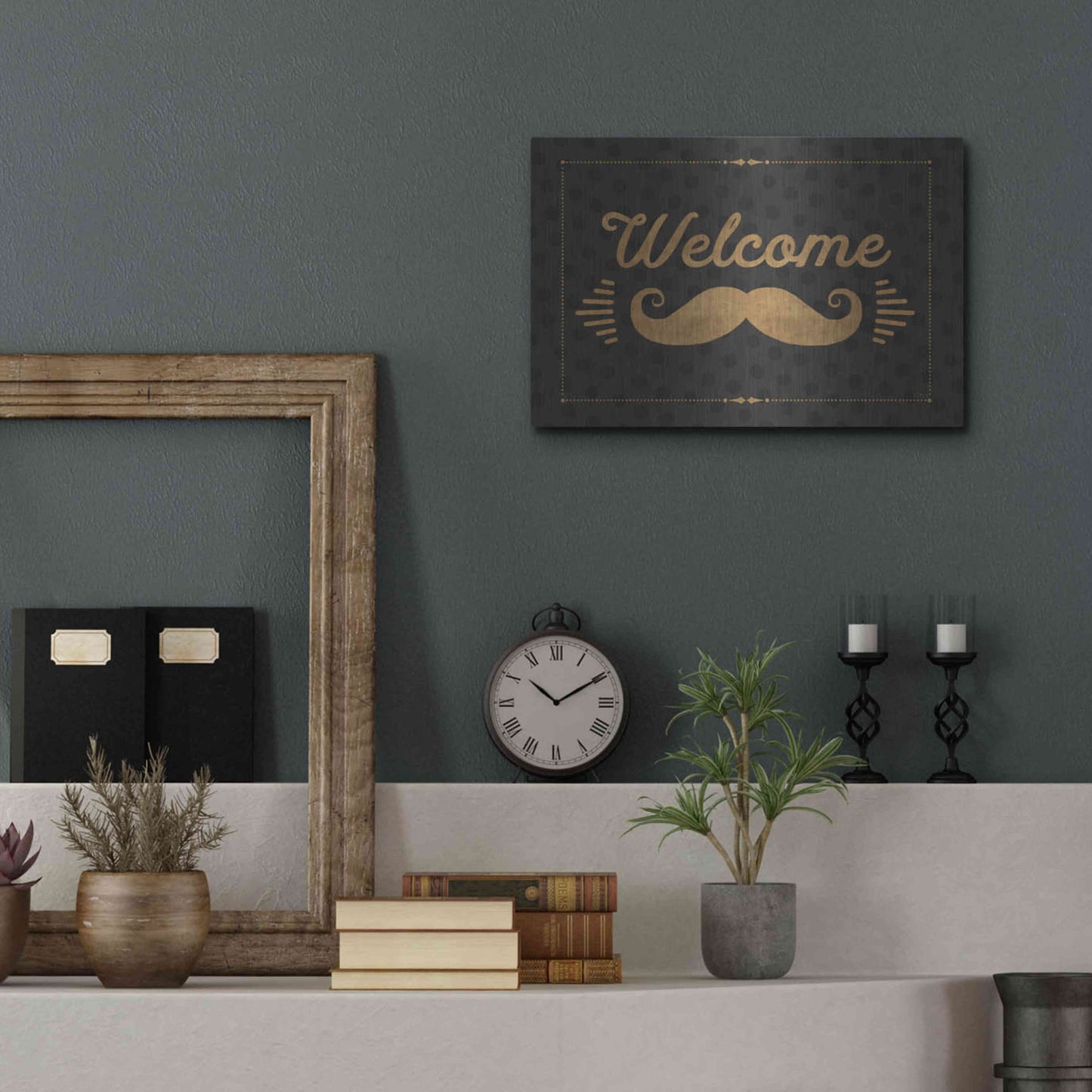 Luxe Metal Art 'Coffee and Friends V' by Veronique Charron, Metal Wall Art,16x12