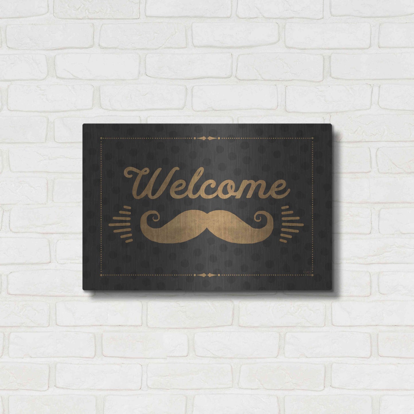 Luxe Metal Art 'Coffee and Friends V' by Veronique Charron, Metal Wall Art,24x16