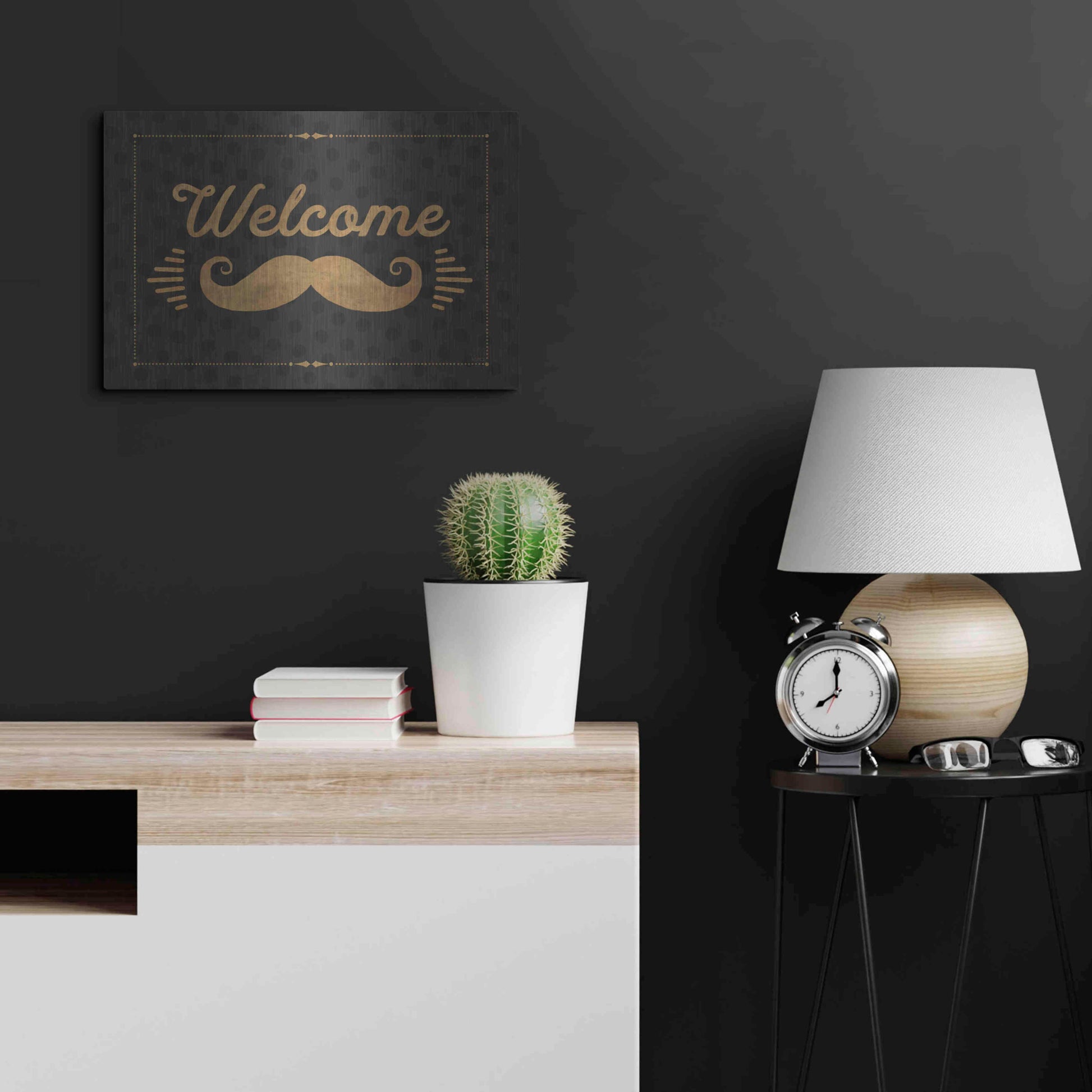 Luxe Metal Art 'Coffee and Friends V' by Veronique Charron, Metal Wall Art,24x16