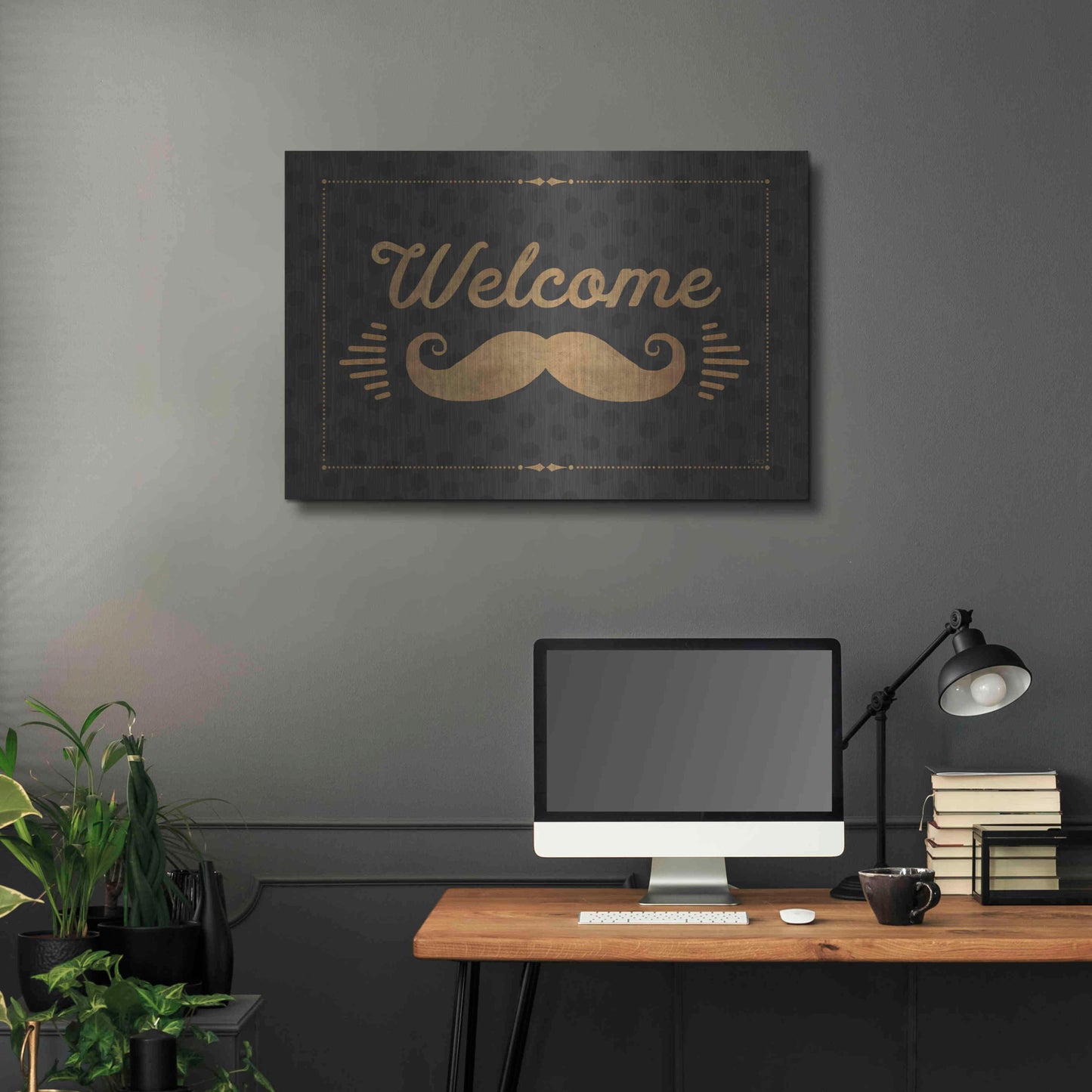 Luxe Metal Art 'Coffee and Friends V' by Veronique Charron, Metal Wall Art,36x24