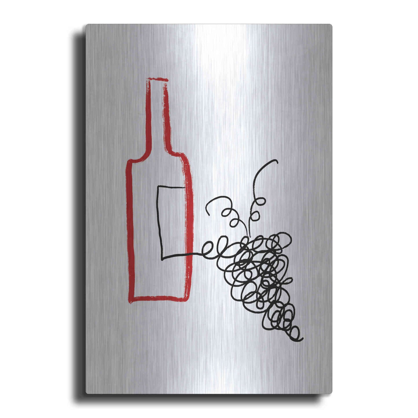 Luxe Metal Art 'A Good Wine' by Cesare Bellassai, Metal Wall Art