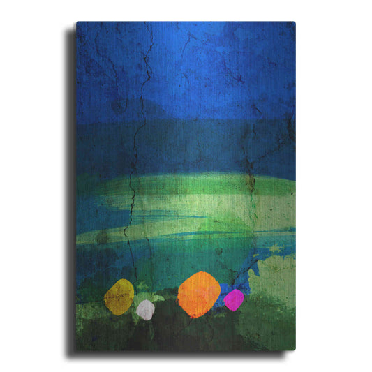 Luxe Metal Art 'A Walk in the Meadow' by Cesare Bellassai, Metal Wall Art