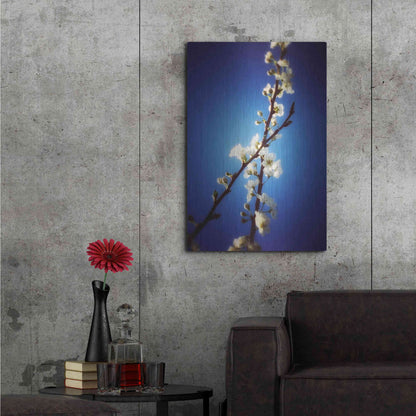 Luxe Metal Art 'Almost Blue' by Cesare Bellassai, Metal Wall Art,24x36