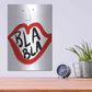 Luxe Metal Art 'Bla Bla' by Cesare Bellassai, Metal Wall Art,12x16