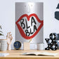 Luxe Metal Art 'Bla Bla' by Cesare Bellassai, Metal Wall Art,12x16