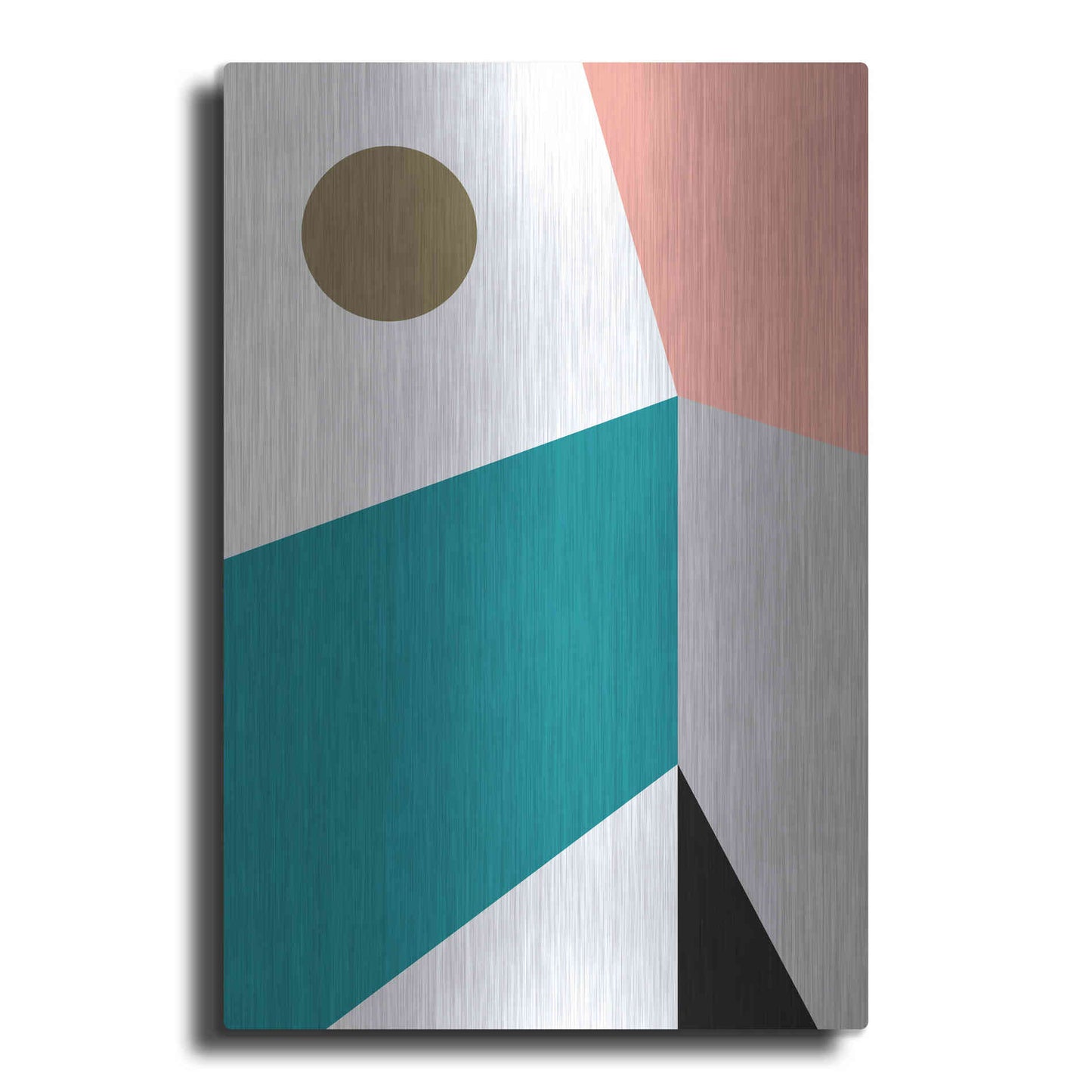 Luxe Metal Art 'Elementary Shapes' by Cesare Bellassai, Metal Wall Art