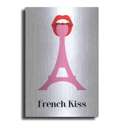 Luxe Metal Art 'French Kiss' by Cesare Bellassai, Metal Wall Art