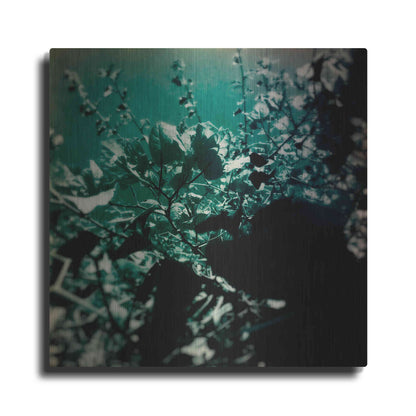 Luxe Metal Art 'Green Poem' by Cesare Bellassai, Metal Wall Art