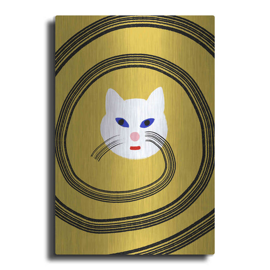 Luxe Metal Art 'Meow' by Cesare Bellassai, Metal Wall Art