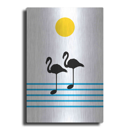 Luxe Metal Art 'Morning Sound' by Cesare Bellassai, Metal Wall Art