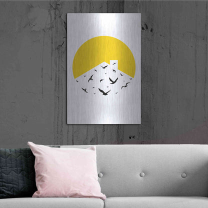 Luxe Metal Art 'Morning Sunshine' by Cesare Bellassai, Metal Wall Art,24x36