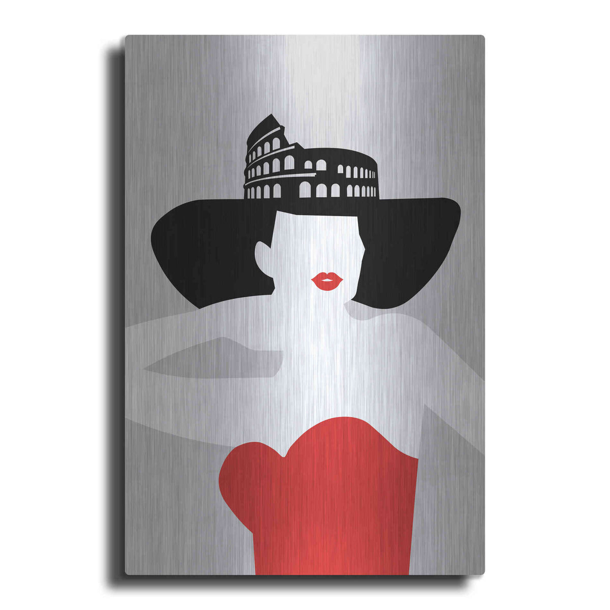 Luxe Metal Art 'Roma Fashion' by Cesare Bellassai, Metal Wall Art