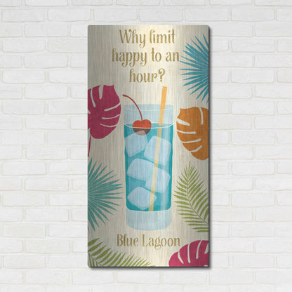 Luxe Metal Art 'Exotic Breeze XIV' by Veronique Charron, Metal Wall Art,24x48