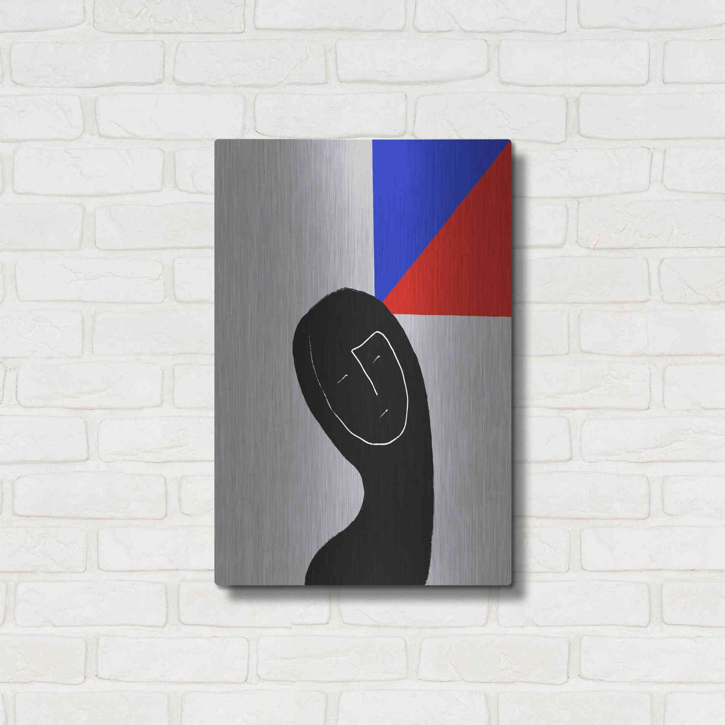 Luxe Metal Art 'Square Thought' by Cesare Bellassai, Metal Wall Art,16x24