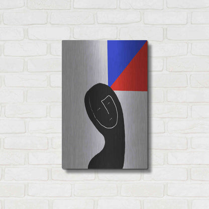 Luxe Metal Art 'Square Thought' by Cesare Bellassai, Metal Wall Art,16x24