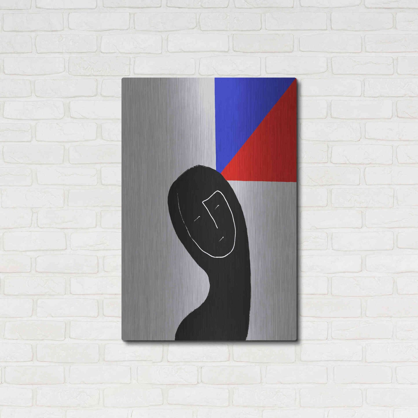 Luxe Metal Art 'Square Thought' by Cesare Bellassai, Metal Wall Art,24x36