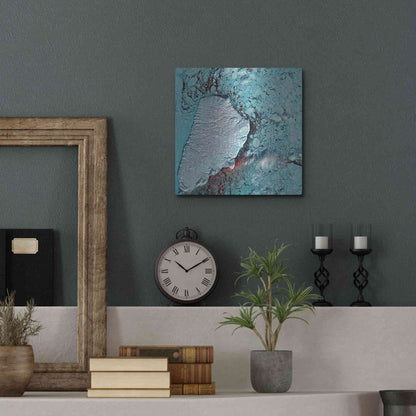 Luxe Metal Art 'Earth as Art: Akpatok Island' Metal Wall Art,12x12