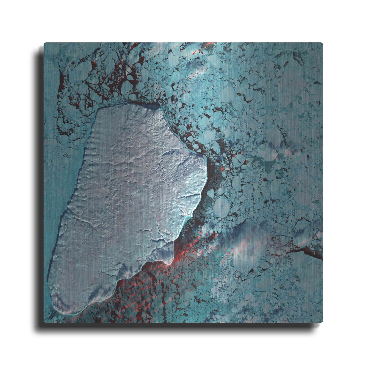Luxe Metal Art 'Earth as Art: Akpatok Island' Metal Wall Art