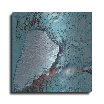 Luxe Metal Art 'Earth as Art: Akpatok Island' Metal Wall Art