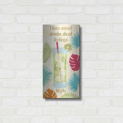 Luxe Metal Art 'Exotic Breeze XVI' by Veronique Charron, Metal Wall Art,12x24