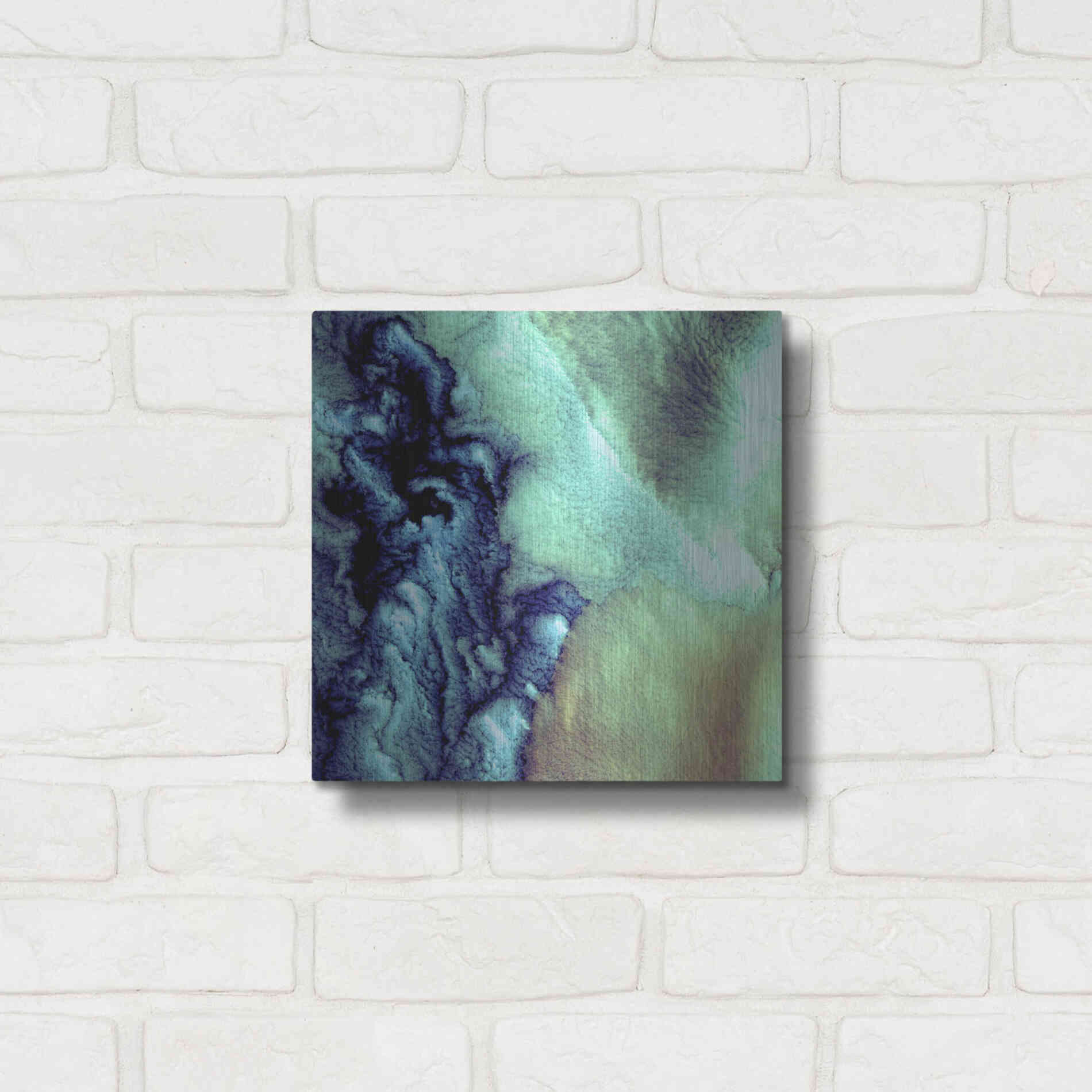 Luxe Metal Art 'Earth as Art: Aleutian Clouds' Metal Wall Art,12x12