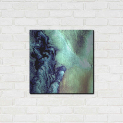 Luxe Metal Art 'Earth as Art: Aleutian Clouds' Metal Wall Art,24x24