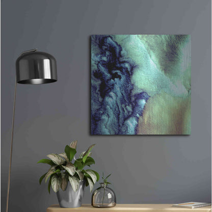 Luxe Metal Art 'Earth as Art: Aleutian Clouds' Metal Wall Art,24x24