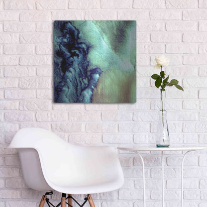 Luxe Metal Art 'Earth as Art: Aleutian Clouds' Metal Wall Art,24x24