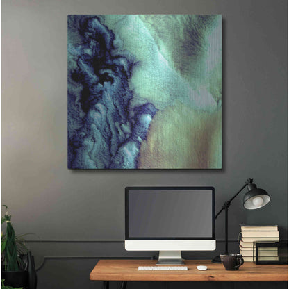 Luxe Metal Art 'Earth as Art: Aleutian Clouds' Metal Wall Art,36x36