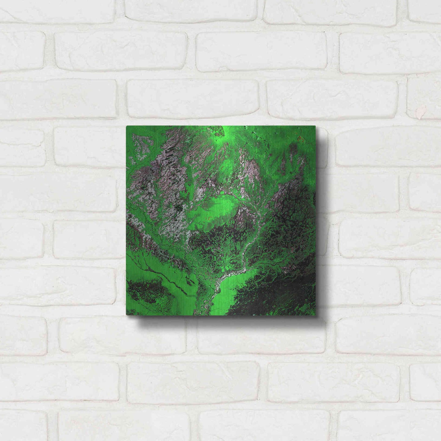 Luxe Metal Art 'Earth as Art: Araca River' Metal Wall Art,12x12