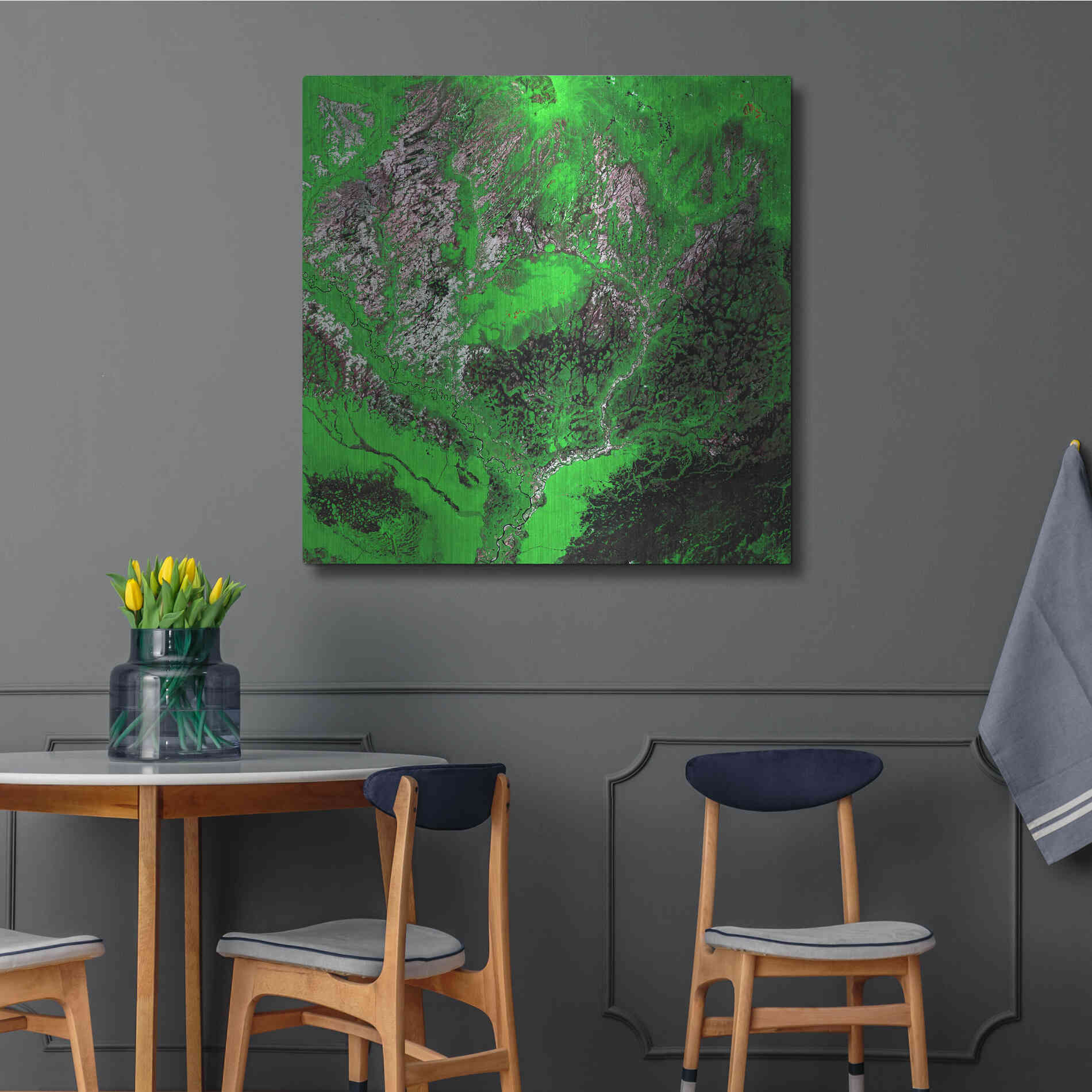 Luxe Metal Art 'Earth as Art: Araca River' Metal Wall Art,36x36