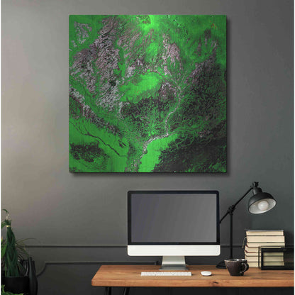 Luxe Metal Art 'Earth as Art: Araca River' Metal Wall Art,36x36